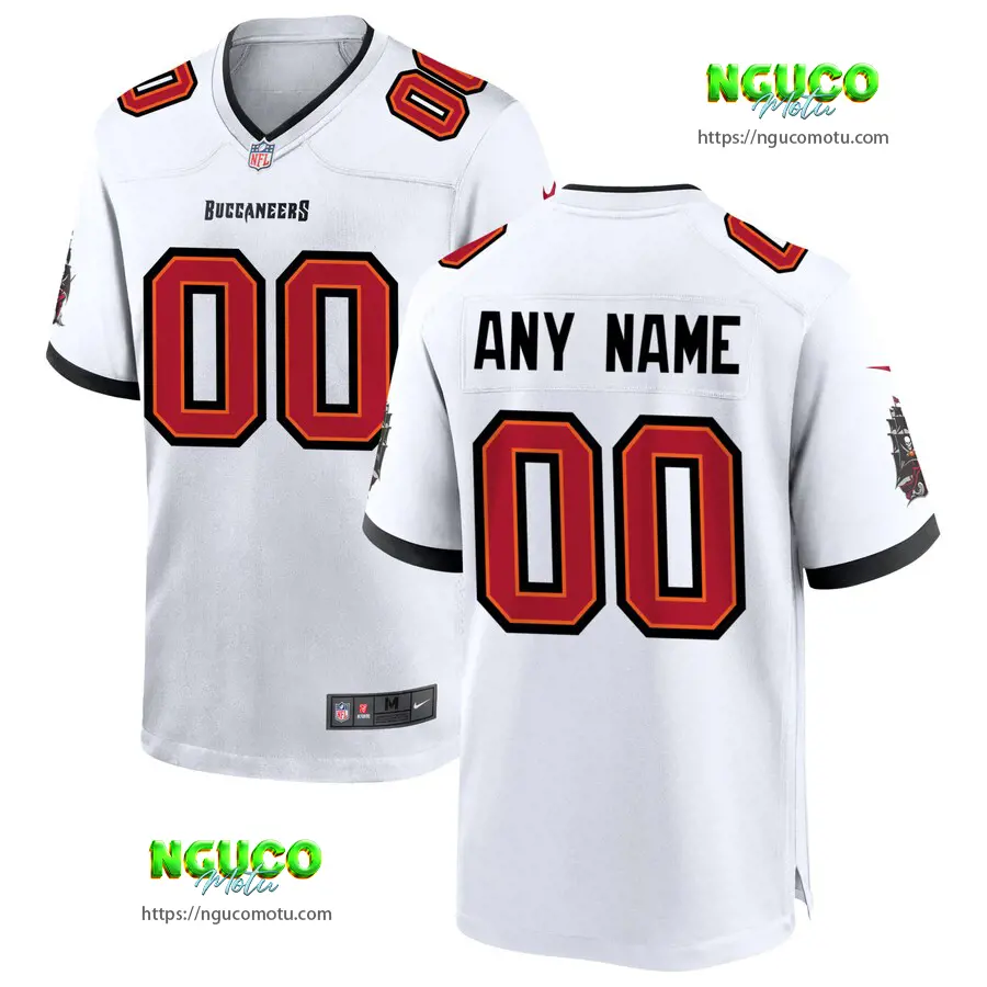  tampa bay buccaneers white custom game jersey